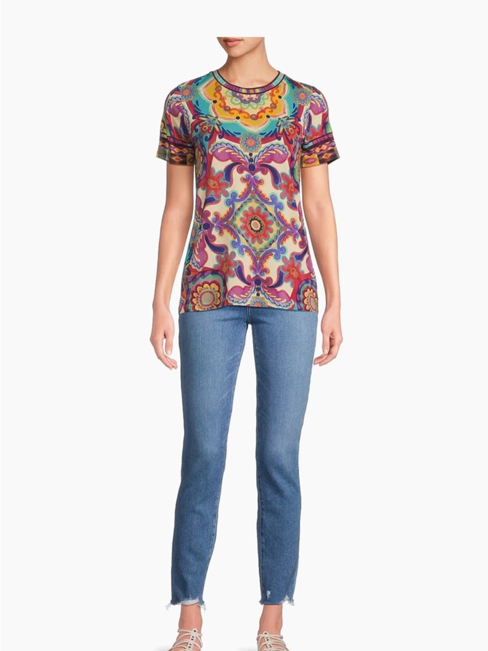 Johnny Was The Janie Favorite Printed T-Shirt - Picture 3 of 7